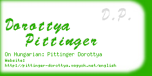 dorottya pittinger business card